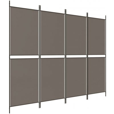 vidaXL 4dílný paraván antracit 200 x 200 cm látka – Zboží Dáma