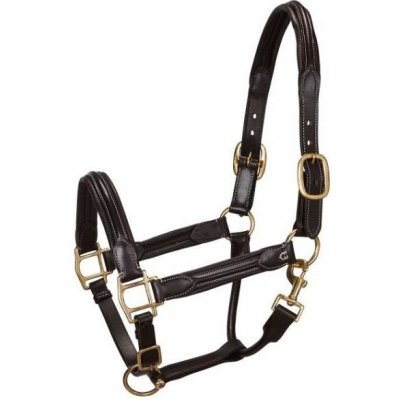 Kožená ohlávka EQUESTRO Soft černá – Hledejceny.cz
