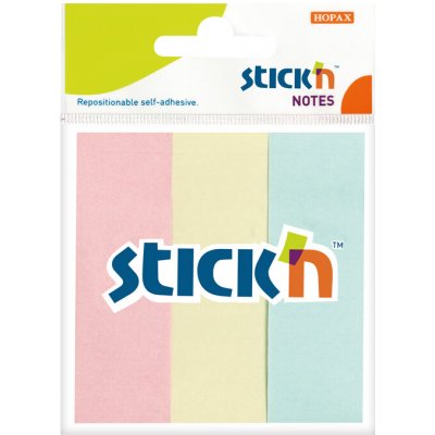 Stick'n 21128 Samolepicí záložky 76x25 mm, 150 lístků, mix barev – Hledejceny.cz