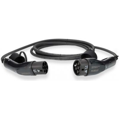 Nedis kabel elektrického vozidla kabel typ 2 32 A 22000 W 3-fázový černý box 5 m | Zboží Auto