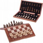 SQUARE - Velké dřevěné magnetické šachy 380 - Mahagon + 2 x extra Královna – Hledejceny.cz