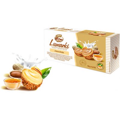 Lumar Lumarki vaflové bonbóny s crme brlée a arašídy 120 g – Zboží Dáma