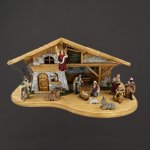 AMADEA Dřevěný betlém s figurkami 60 cm – Zboží Dáma