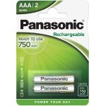 Panasonic Ready to Use AAA 750 2ks HHR-4MVE/2BC – Zbozi.Blesk.cz