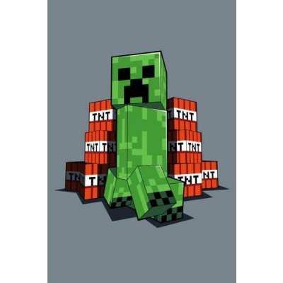 JERRY FABRICS Fleece deka Minecraft TNT – Zboží Mobilmania