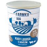 Sokol Falco Farmka Dog kusy lososa v hovězím 800 g – Sleviste.cz