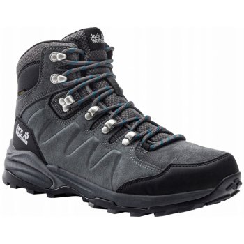 Jack Wolfskin Pánské outdoorové boty Refugio Texapore Mid Grey Black