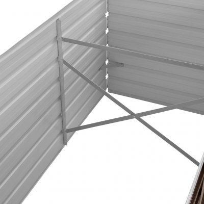VidaXL vyvýšený záhon hnědý 320 x 80 x 45 cm pozinkovaná ocel – Zboží Mobilmania