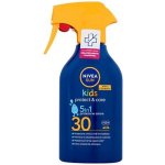 Nivea Sun Kids Protect & Care SPF30 5v1 spray na opalování 270 ml – Zboží Mobilmania