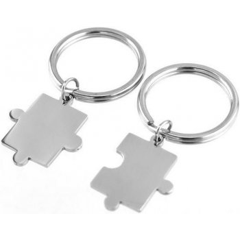 Přívěsek na klíče Šperky4U 2 ks ocelových puzzle OPT1045
