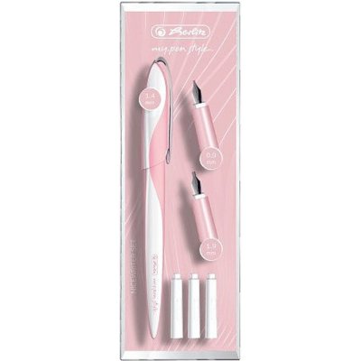 Kaligrafické pero Herlitz růžové – Zboží Dáma