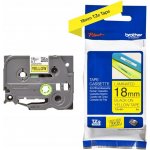 Brother TZE-641, žlutá/černá, 18mm – Zboží Dáma