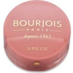 Bourjois Little Round Pot Blush Tvářenka 34 Rose d'Or 2,5 g – Zboží Mobilmania