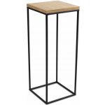 HowHomely Stojan na květiny Basic Loft 60 x 24 cm černá / hnědá – Zboží Dáma