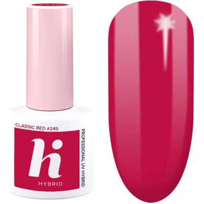 Hi Hybrid Date 245 CLASSIC RED Hybridní lak na nehty 5 ml – Zboží Mobilmania