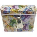 Plechová pokladnička truhla – Zbozi.Blesk.cz