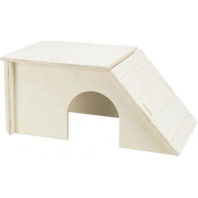Trixie Dřevěný domek Bent skládací šikmá střecha pro králíky 51 x 24 x 33 cm – Hledejceny.cz
