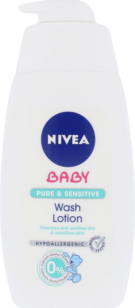Nivea Baby Pure & sensitive umývací gél 500 ml od 108 Kč - Heureka.cz