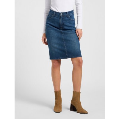 Lee dámská džínová midi sukně 112370881 modrá – Sleviste.cz