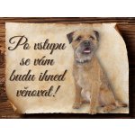 Sport hobby Cedulka Border teriér Po vstupu ... 15 x 11 cm – Hledejceny.cz