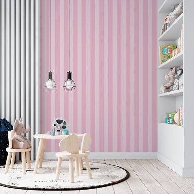 Tapeta SABLIO Růžové pruhy 125x75 cm – Zboží Dáma