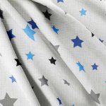 IMPAR Strukturovaná tkanina – Stars (blue) – Hledejceny.cz