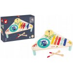 Janod Gioia Dřevěný hudební stolek xylofon buben činely – Sleviste.cz