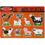 Melissa & Doug puzzle se zvuky Zvířata na farmě – Zboží Dáma