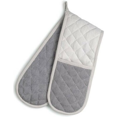 KELA KL-12724 Chňapka rukavice dvojitá Tia 100% bavlna grafit/šedá 90 x 18 cm – Zboží Mobilmania