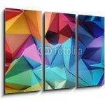 Obraz 3D třídílný - 105 x 70 cm - Abstract geometric background Geometrické pozadí abstraktní – Zbozi.Blesk.cz