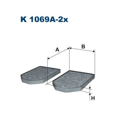 Filtr, vzduch v interiéru FILTRON K 1069A-2x – Hledejceny.cz