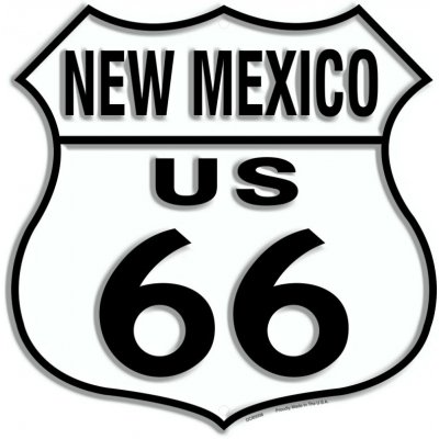 Plechová cedule Route 66 New Mexico Shield 30cm x 30cm – Zbozi.Blesk.cz