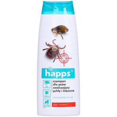 Happs Šampon proti blechám a klíšťatům pro psy 250 ml – Zboží Mobilmania