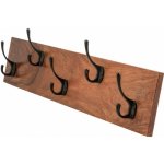 indickynabytek.cz Rami 5 háčků 90 x 25 x 2,5 cm palisandr / sheesham – Hledejceny.cz