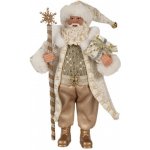 Clayre & Eef Vánoční dekorace taťka Santa Claus ve zdobeném obleku - 16*10*27 cm – Hledejceny.cz