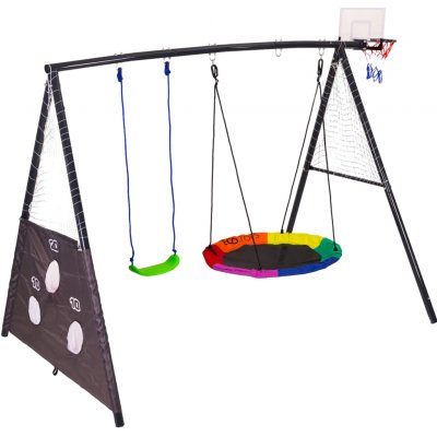 ECOTOYS JSP-SWD Multifunkční dětská zahradní houpačka + sportovní prvky 4 v 1 – Zbozi.Blesk.cz