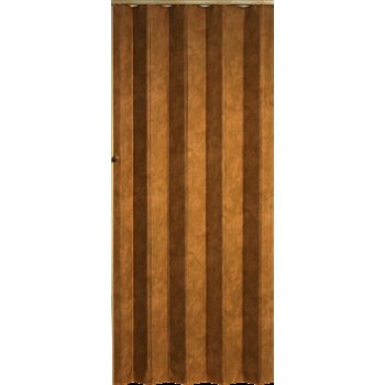 Hopa Koženkové shrnovací dveře plné 60 83 x 200 cm, model hnědý