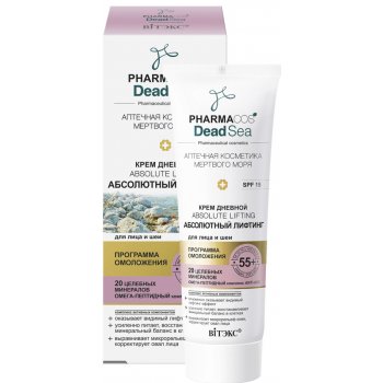 Belita-Vitex PharmaCos Dead sea Denní krém 55+ absolutní lifting pro obličej a krk SPF 15 50 ml