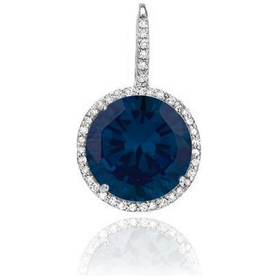 JVD Dámský stříbrný přívěsek se safírem SVLP0471SH2M200¨ – Sleviste.cz