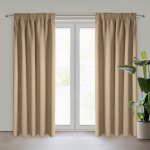 EUROFIRANY ZATEMŇOVACÍ ZÁVĚS NA PÁSCE ADLEY 135X270 CM BÉŽOVÁ – Hledejceny.cz