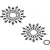 Petits JouJoux Crystal Sticker Breast Jewelry Set of 2 Black