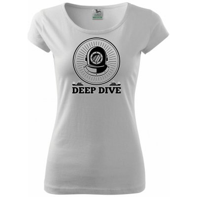 Deep dive erb pure dámské triko bílá