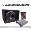 Subwoofer do auta Lightning Audio LA-1X12V + LA-2100 + RX10KIT