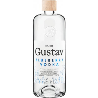 Gustav Blueberry Vodka 40% 0,7 l (holá láhev) – Zboží Dáma