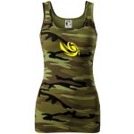 Vortex logo samostatné žluté dámské Maskáčové tílko Zelený maskáč – Zboží Dáma