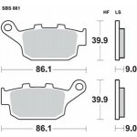 Brzdové destičky SBS zadní HONDA CB 750 Hornet rok 23-24 – Zbozi.Blesk.cz