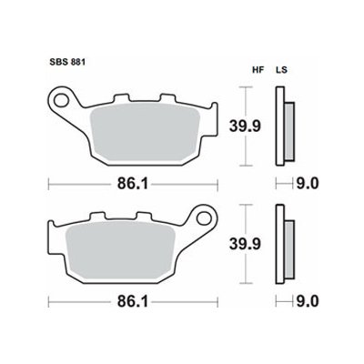 Brzdové destičky SBS zadní HONDA CB 750 Hornet rok 23-24 – Zbozi.Blesk.cz