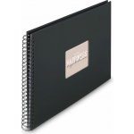 Hama album klasické spirálové FINE ART 36x32 cm, 50 stran, nová černá, černé listy – Hledejceny.cz