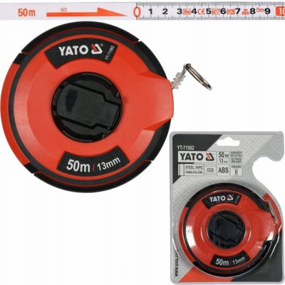 Yato Pásmo měřící, ocelové, 50m, 13mm – HobbyKompas.cz