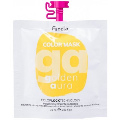 Fanola Color Mask barevné masky Golden Aura zlatá 30 ml – Zboží Mobilmania